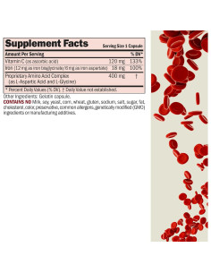 Suplemento de Hierro Plus Andrew Lessman 90 Cápsulas 18mg 2