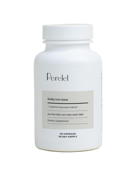 Suplemento de Hierro Perelel 15mg con Magnesio y Vitamina C