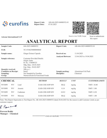 Cápsulas de Jengibre Puro STAY ALIVE 1000mg 120 Veganas Cápsulas de Jengibre Puro STAY ALIVE 1000mg 120 Veganas