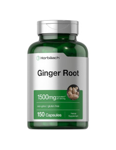 Cápsulas de raíz de jengibre Horbach 1500 mg - 150 píl.