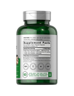 Cápsulas de raíz de jengibre Horbach 1500 mg - 150 píl. 2