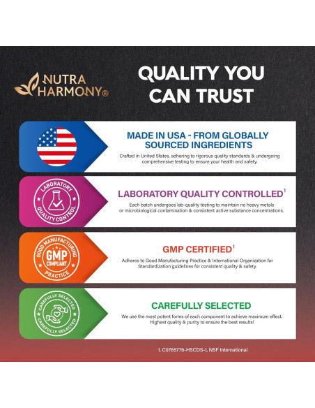 Suplemento de Ginseng Panax Coreano 15,000 mg - Nutra Harmony - 120 Cápsulas