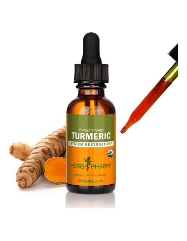 Extracto de raíz de cúrcuma orgánica Herb Pharm 28.35 g