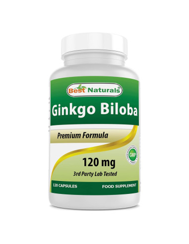 Suplemento Ginkgo Biloba 120 mg - 120 Cápsulas Naturales