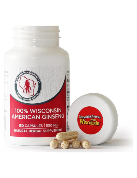 Cápsulas de Ginseng Americano Dairyland 150 ct 500 mg