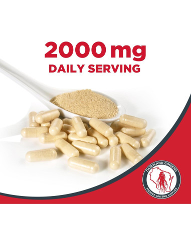 Cápsulas de Ginseng Americano Dairyland 150 ct 500 mg