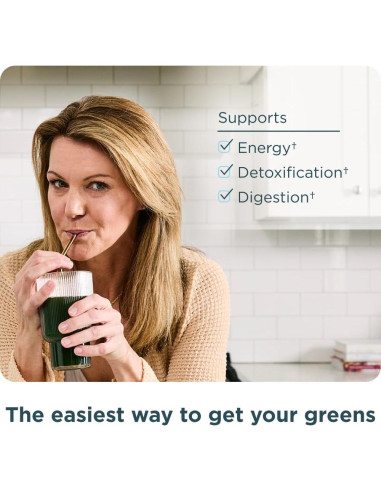 Polvo de Super Verdes Orgánicos Nutrición Antigua 200g 25 Porciones