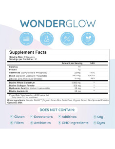 Vitaminas para Cabello, Piel y Uñas WonderCow - 90 Cápsulas 2