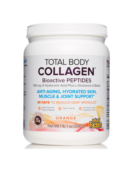 Colágeno Total en Polvo Factores Naturales 600g - Piel, Cabello y Articulaciones Colágeno Total en Polvo Factores Naturales 600g - Piel, Cabello y Articulaciones