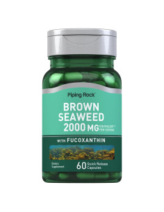 Cápsulas de Algas Marrones Piping Rock 2000mg - 60 Unidades