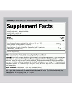 Cápsulas de Algas Marrones Piping Rock 2000mg - 60 Unidades 2