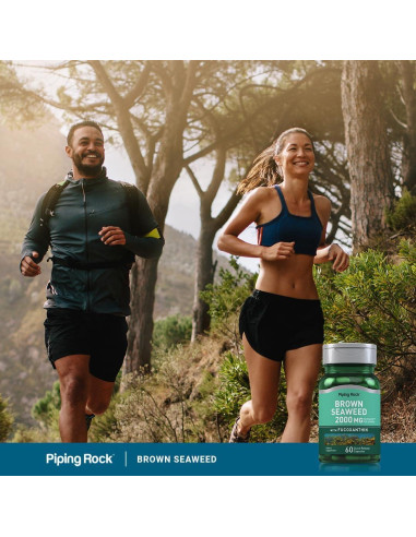 Cápsulas de Algas Marrones Piping Rock 2000mg - 60 Unidades