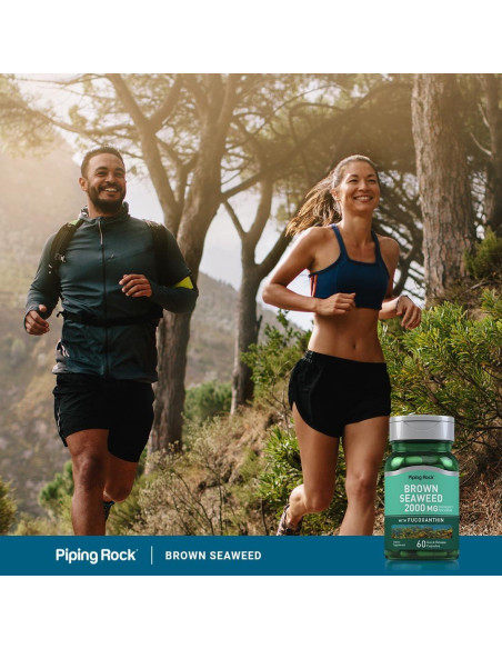 Cápsulas de Algas Marrones Piping Rock 2000mg - 60 Unidades