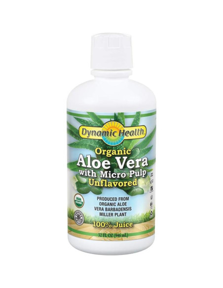 Jugo de Aloe Vera Orgánico Dynamic Health 0.95L Sin Azúcar Jugo de Aloe Vera Orgánico Dynamic Health 0.95L Sin Azúcar