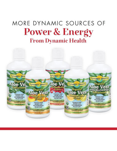Jugo de Aloe Vera Orgánico Dynamic Health 0.95L Sin Azúcar