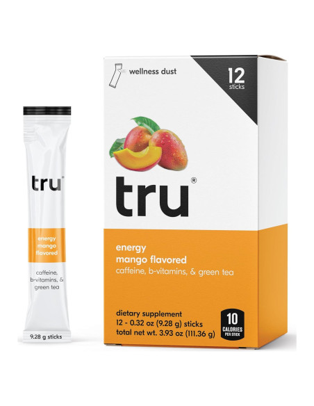 Suplemento Energético Tru Energy Mango - 12 Paquetes