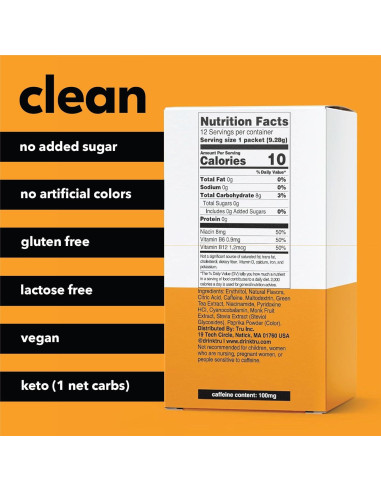 Suplemento Energético Tru Energy Mango - 12 Paquetes