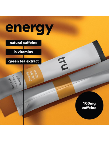 Suplemento Energético Tru Energy Mango - 12 Paquetes