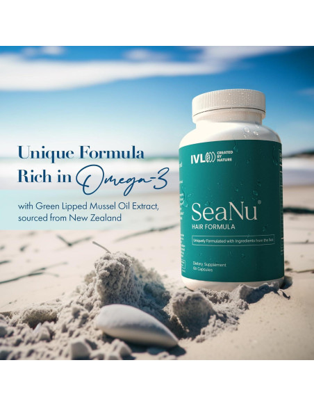 Suplemento de Vitaminas para el Cabello SeaNu IVL - 3 Paquetes