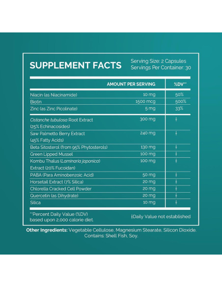 Suplemento de Vitaminas para el Cabello SeaNu IVL - 3 Paquetes