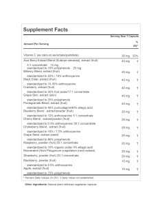 Extractos Antioxidantes de Frutas Andrew Lessman 60 Cápsulas 2