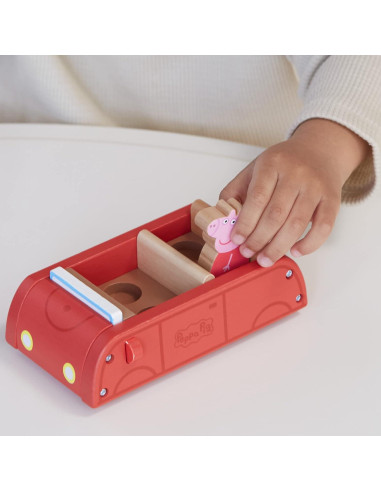 Coche y Barco de Madera Peppa Pig - Juguetes para Niños 2+