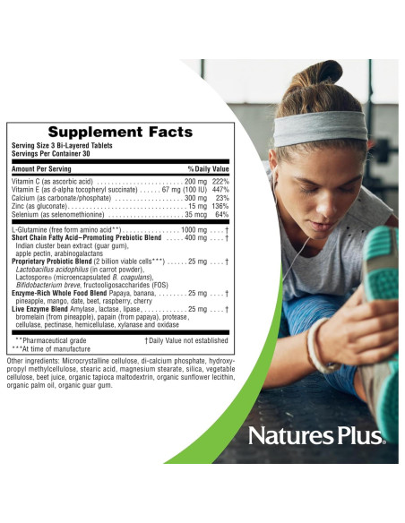 Suplemento Probiotico Nature's Plus GI Natural 90 Tabletas Suplemento Probiotico Nature's Plus GI Natural 90 Tabletas