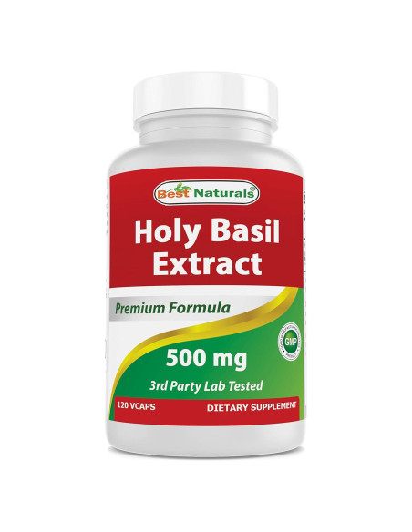 Albahaca Sagrada 500 mg 120 Cápsulas Vegetales Mejores Naturales