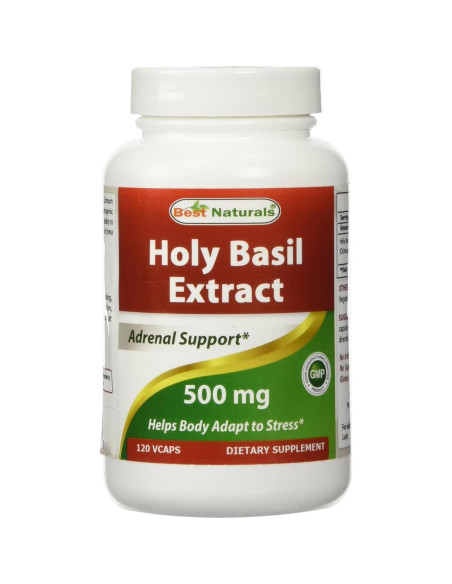 Albahaca Sagrada 500 mg 120 Cápsulas Vegetales Mejores Naturales