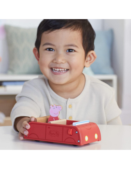 Coche y Barco de Madera Peppa Pig - Juguetes para Niños 2+
