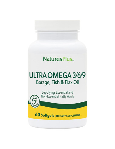 Suplemento Omega 3 6 9 Natures Plus 1200 mg 60 Softgels