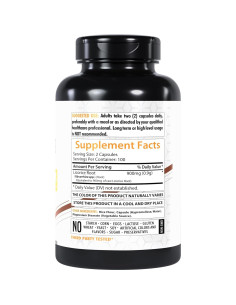 Suplemento Vegano de Regaliz HealthFare 900mg - 200 Cápsulas 2