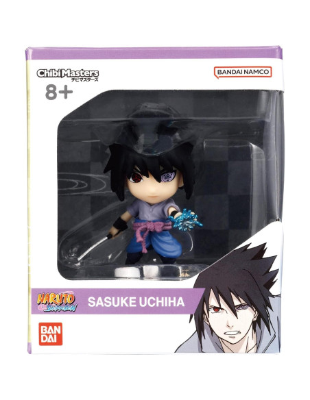 Figura de Anime Sasuke Uchiha Chibi Masters Bandai 8cm