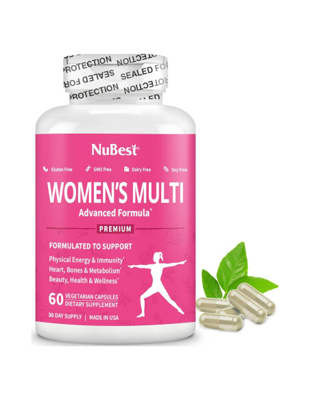 Cápsulas Veganas Women's Multi NuBest 60 Unidades - Multivitaminas