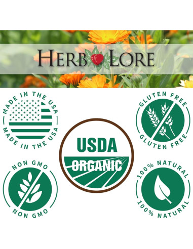 Tónico Adrenal Herb Lore 59.15 ml - Suplemento Herbal Orgánico