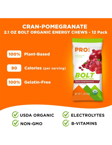Galletas Energéticas Orgánicas Probar Arándano Granado 12 Unidades