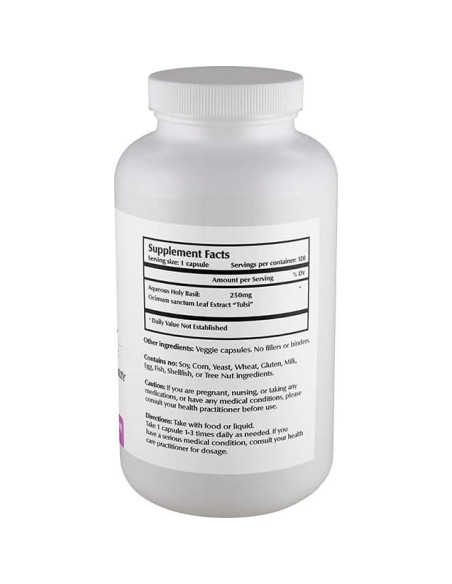 Cápsulas Veganas de Albahaca Sagrada Nano 500 mg - One Planet Nutrition