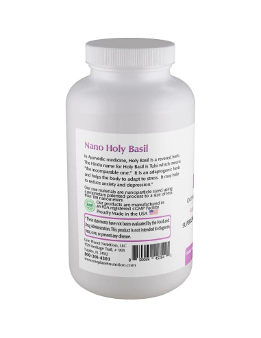 Cápsulas Veganas de Albahaca Sagrada Nano 500 mg - One Planet Nutrition