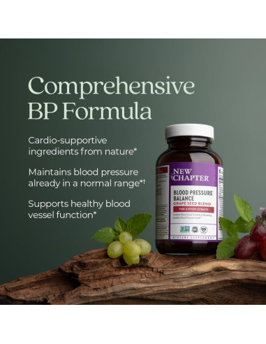 Suplemento de Presión Arterial New Chapter 30 Cápsulas Veganas