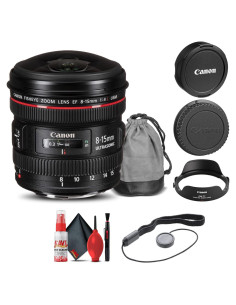 Lente Canon EF 8-15mm f/4L Ojo de Pez USM + Kit de limpieza