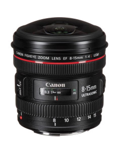 Lente Canon EF 8-15mm f/4L Ojo de Pez USM + Kit de limpieza 2
