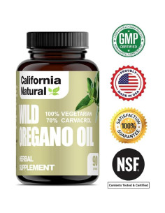 Aceite de Orégano Silvestre 90 Cápsulas Vegetarianas California Natural 2