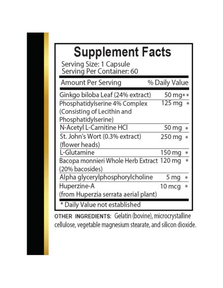 Suplemento de Memoria y Claridad Mind Matrix - 60 Cápsulas