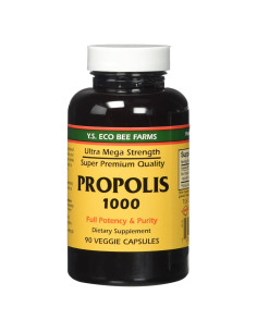 Propóleos Crudos 1000mg Y.S. Granjas Orgánicas 90 Cápsulas