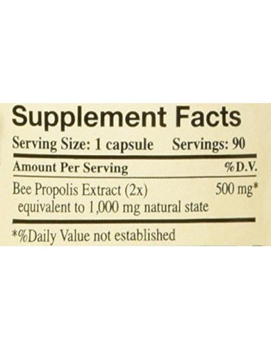 Propóleos Crudos 1000mg Y.S. Granjas Orgánicas 90 Cápsulas