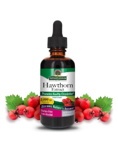 Extracto de Espino Orgánico Nature's Answer 60 ml - Bajo Alcohol, Sin Gluten, Kosher