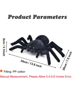 Muñeca de Araña Suave HWD - Juguete de Peluche 19.8x30cm 2