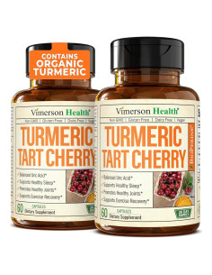 Suplemento de Cúrcuma y Cereza Ácida Vimerson 600mg 60 Cápsulas