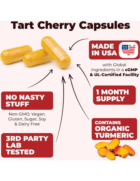 Suplemento de Cúrcuma y Cereza Ácida Vimerson 600mg 60 Cápsulas Suplemento de Cúrcuma y Cereza Ácida Vimerson 600mg 60 Cápsulas
