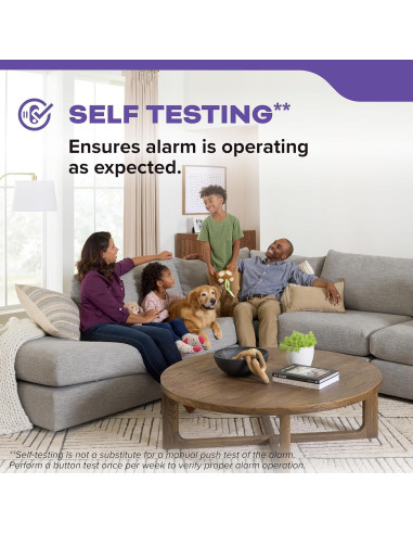 Detector de Humo y Monóxido Kidde 30CUDR, Paquete de 4, Batería AA